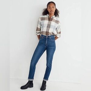 Madewell The High-Rise Slim Boyjean Denim in Twyford Wash Jeans Women’s 28